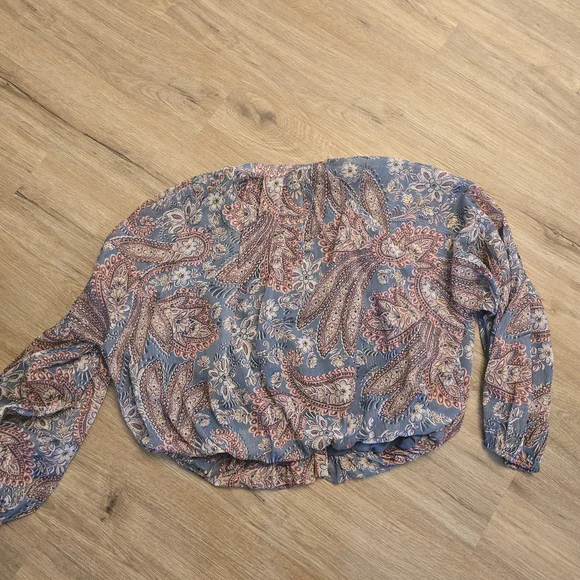 bishop + young Blue and Pink Paisley Blouse - Picture 7 of 7